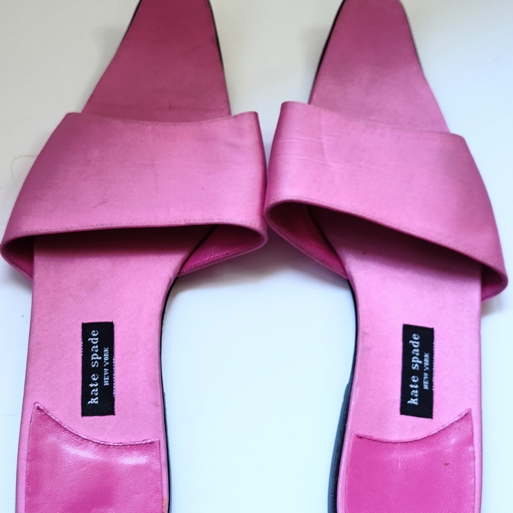 KATE SPADE PINK POINTED TOE FLAT SANDAL
